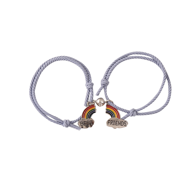 Gelang Couple Magnet Pelangi/Spaceman/Cinta Imut Mode Korea-7