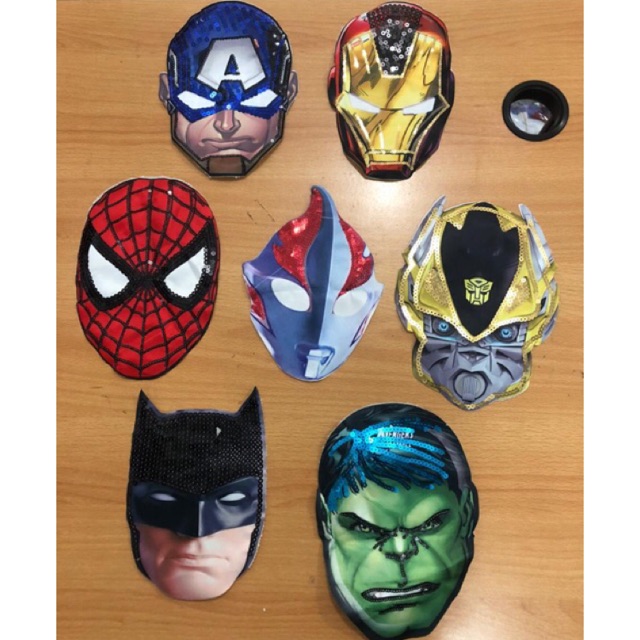 Aplikasi patch bordir CAPTAIN AMERICA / SPIDERMAN/ BATMAN/ ULTRAMAN