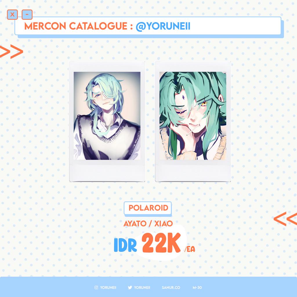 Genshin Impact Polaroid Ayato Xiao