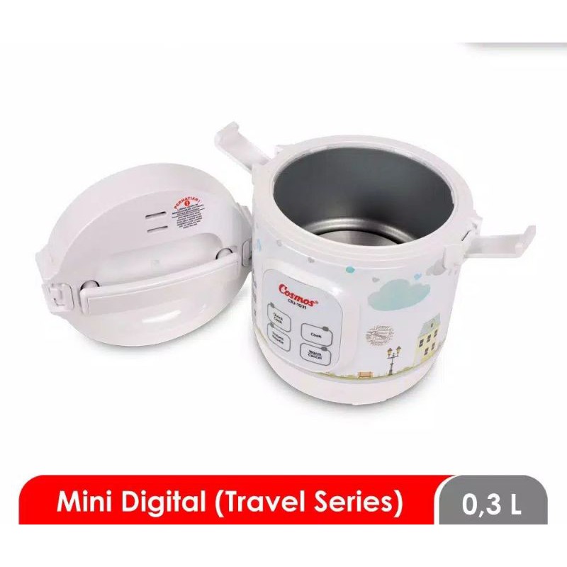 COSMOS Magic Com Digital Mini Travel 4in1 CRJ 1031 0.3 Liter - Penanak Nasi 0.3L