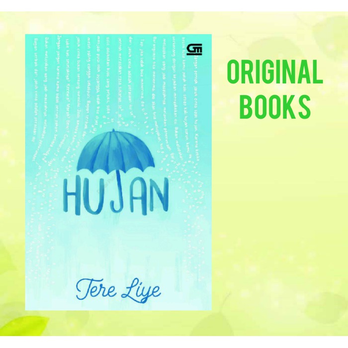 Novel Tere Liye Hujan Original Shopee Indonesia