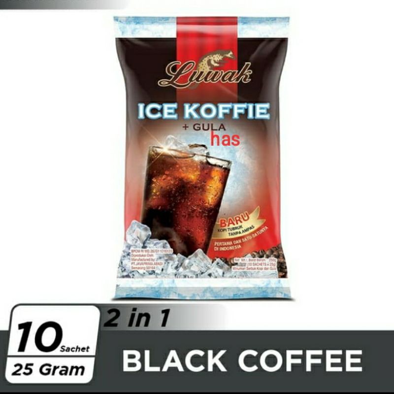 

LUWAK Ice Koffie Black Coffee isi 10 sachet