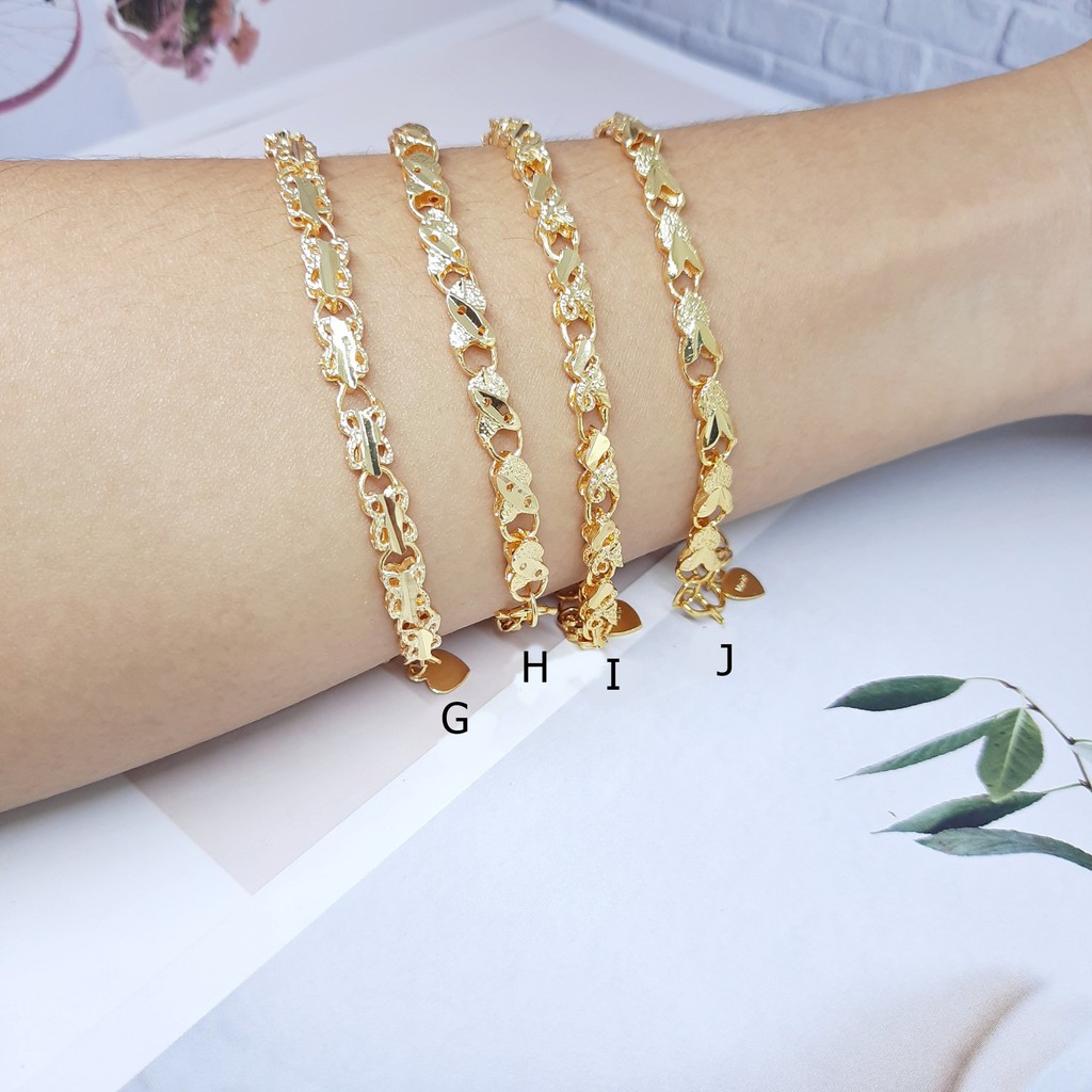 Gelang Xuping Rantai Kaku Tebal Gold Perhiasan Lapis Emas - BB125