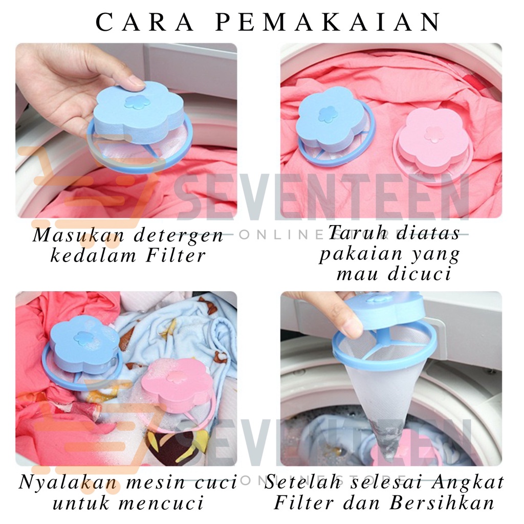 SARINGAN LAUNDRY FILTER BAG / SARINGAN KOTORAN PAKAIAN / BOLA LAUNDRY JARING / PEMBERSIH PAKAIAN