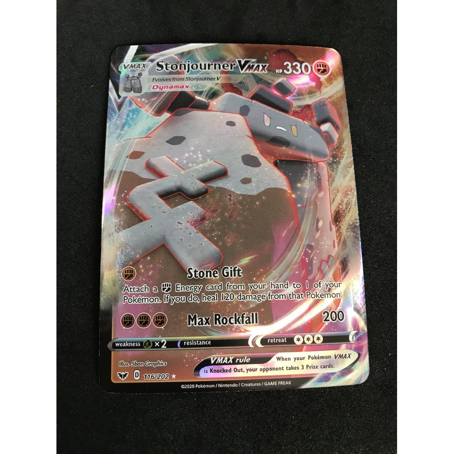 Kartu Pokemon TCG V Series Sword & Shield Stonjourner V Max