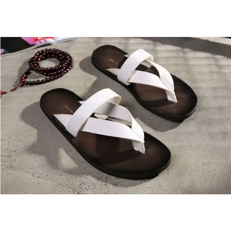 SandalSendal Jepit Kulit Pria High Quality Anti slip Sandal Model Terbaru 2022