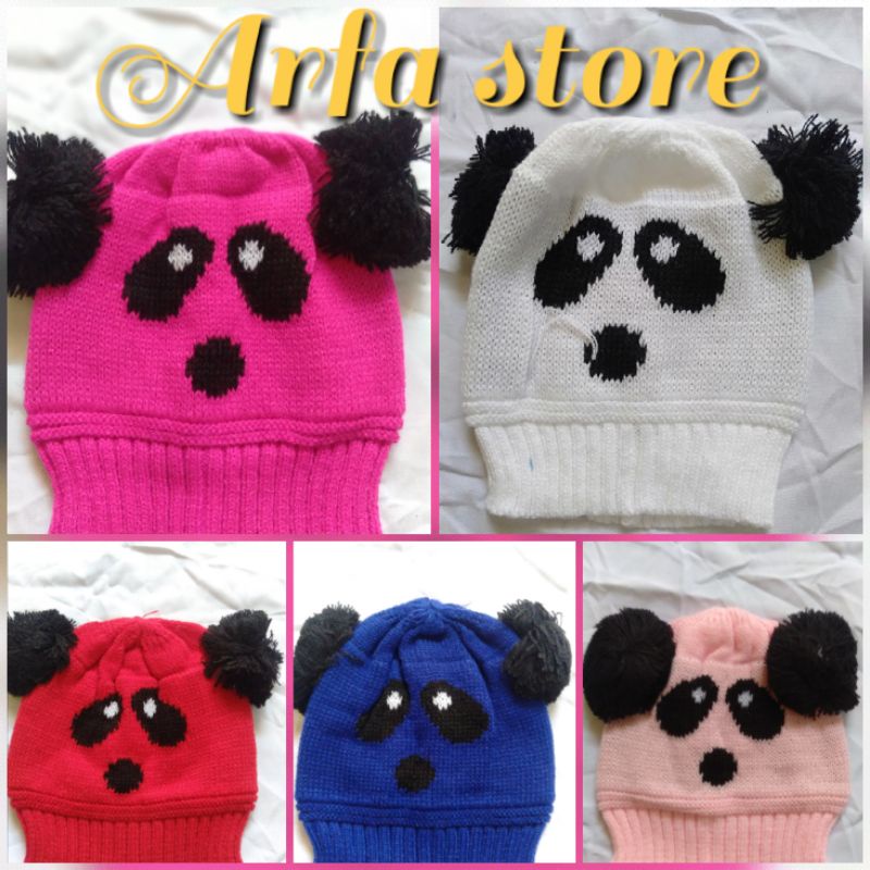 KUPLUK POM-POM KARAKTER PANDA KUPLUK BAYI UNISEX