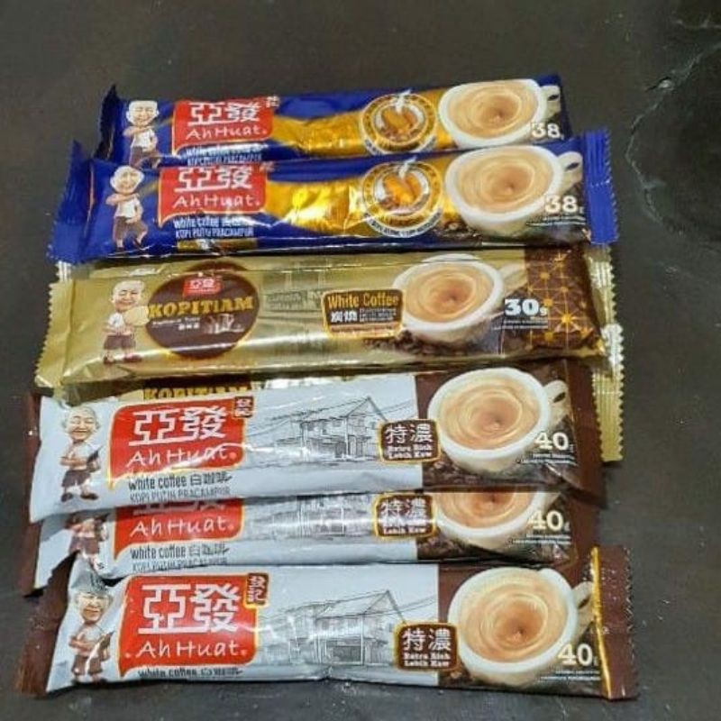 

1 Sacet White Coffee AhHuat Kopi Putih Ah Huat 1 stick Malaysia Ecer