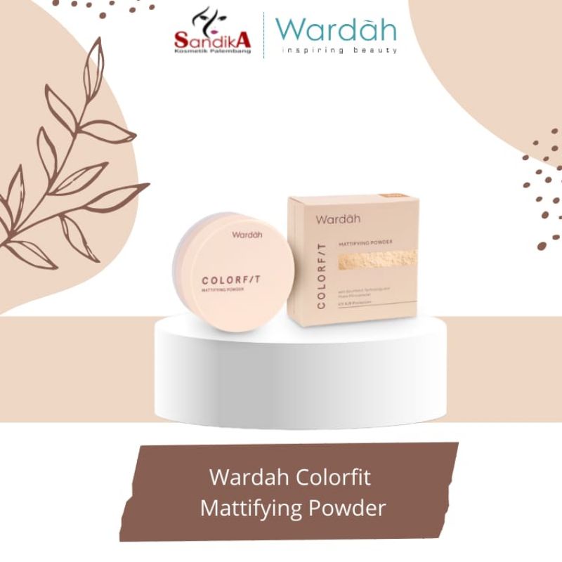 Wardah Colorfit Mattifying Powder UV A/B Protection 15g (100% Original)