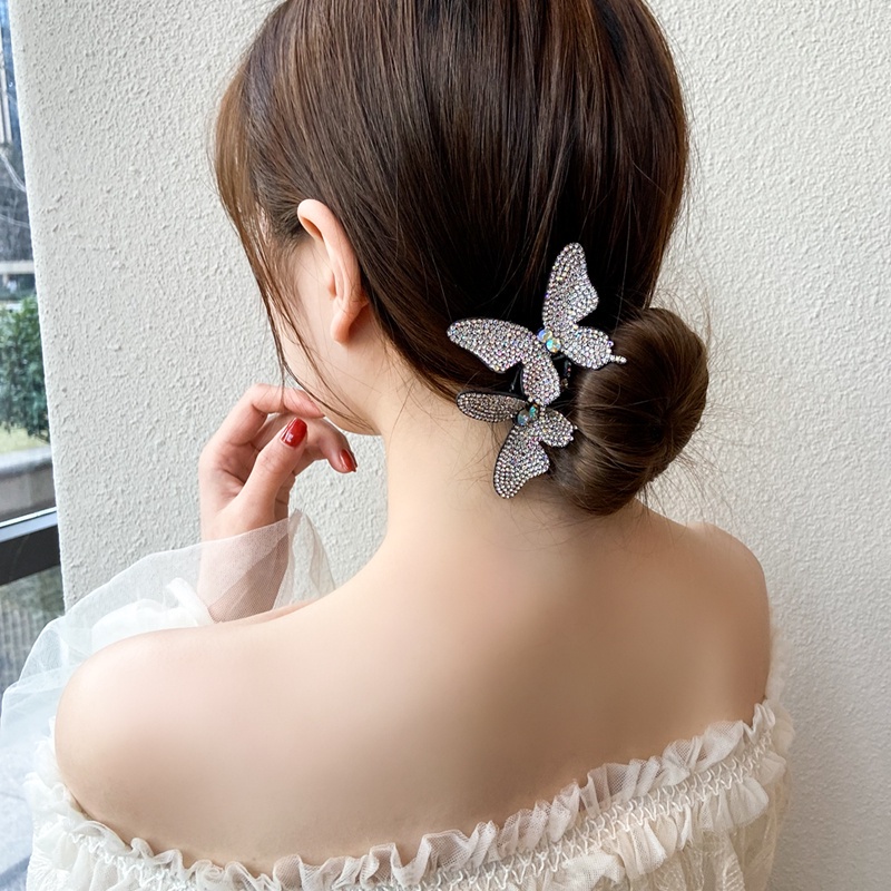 Korean style hair tie simple fashion elegant temperament butterfly hair rope/tali kepala kupu-kupu