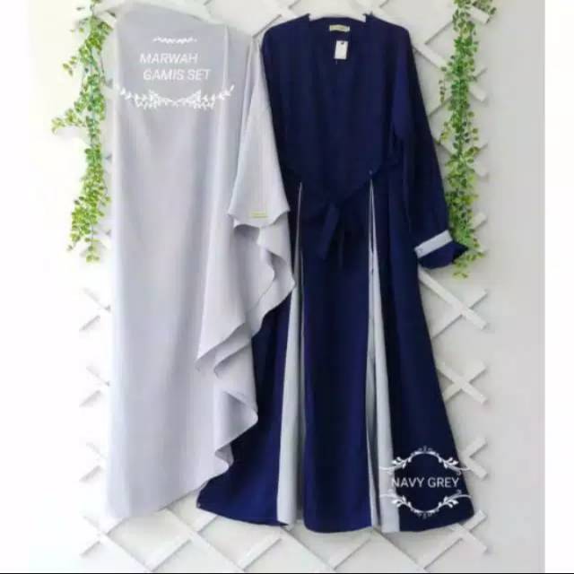 Marwah Syar'i / Gamis Marwah + Khimar