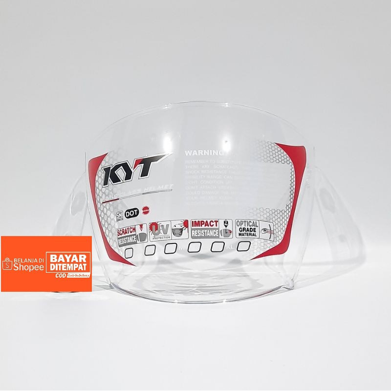 VISOR HELM KACA HELM ORIGINAL KYT KYOTO INK DINAMIC CLEAR BENING