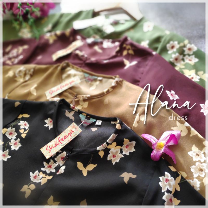 Gamis syar'i motif Alana by shafeeya (gamis saja)