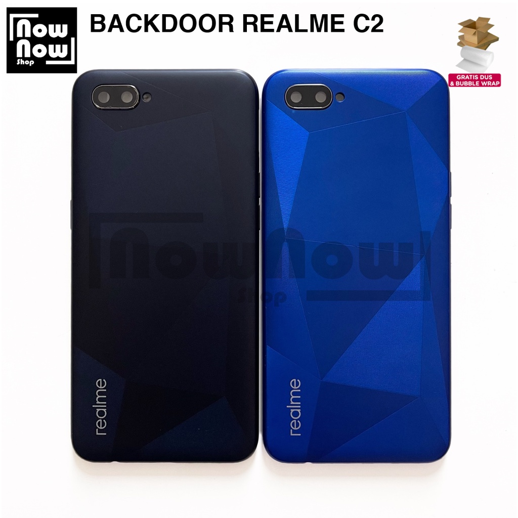 Backdoor Tutup Belakang Baterai Backcover Back Casing Housing Realme C2 RMX1941 RMX1945 Cover Belakang