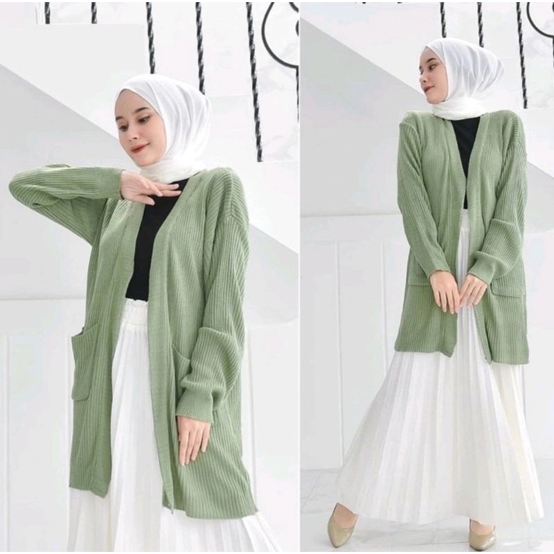 LONG CARDY RAJUT BELE OVERSIZE PREMIUM