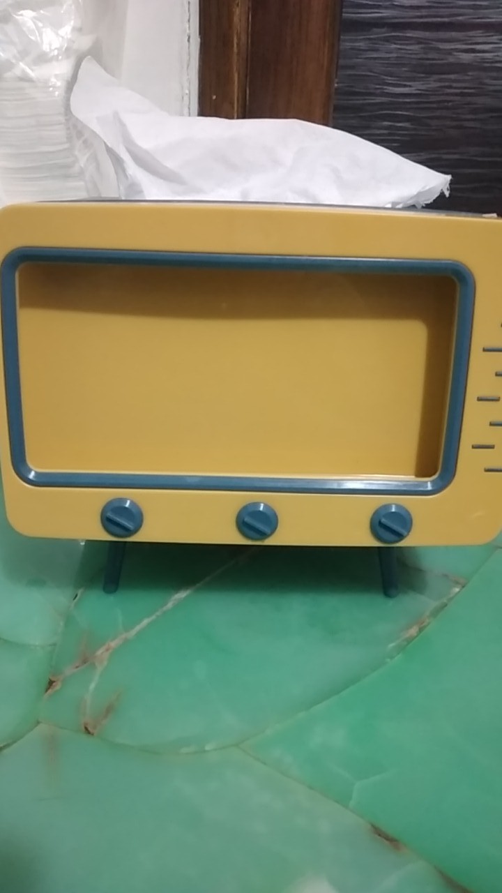 Kotak Tisu Bentuk Televisi / Tempat Tisu Dan Mini Tv Tempat Dudukan Handphone Serbaguna Holder Hp