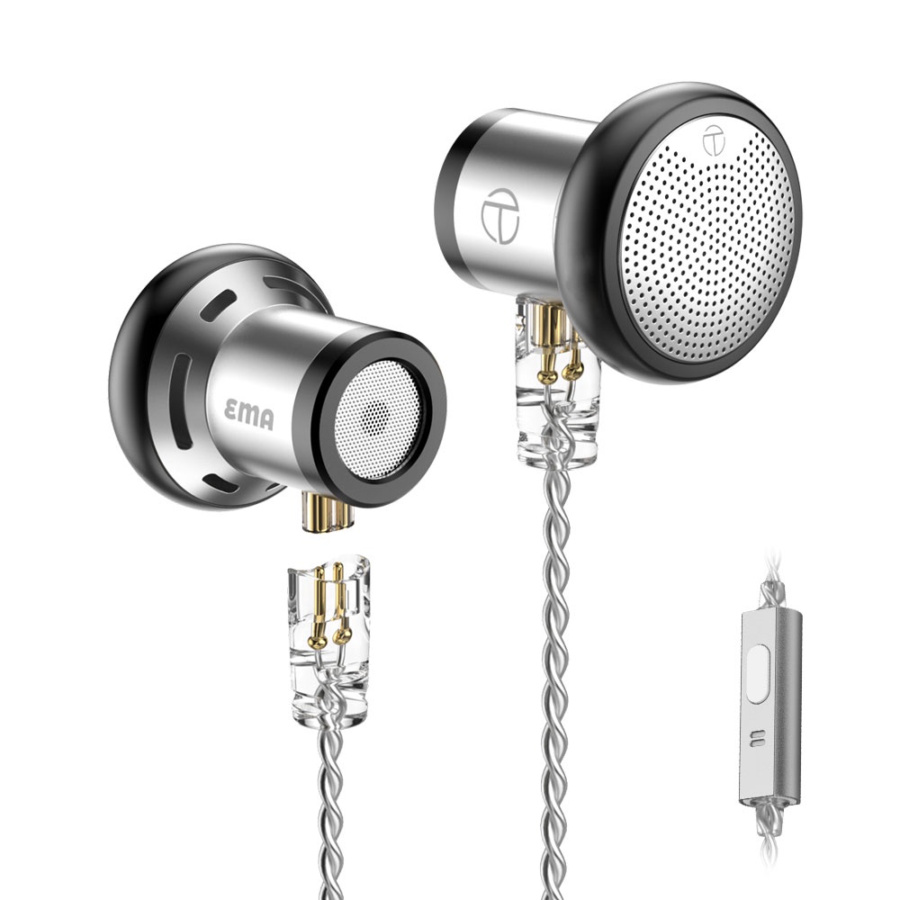 Trn EMA Earphone In Ear Bass Dinamis 14.2mm Bahan Metal Dengan Kabel Pengganti Untuk TRN Kirin MT1 VX Pro V90