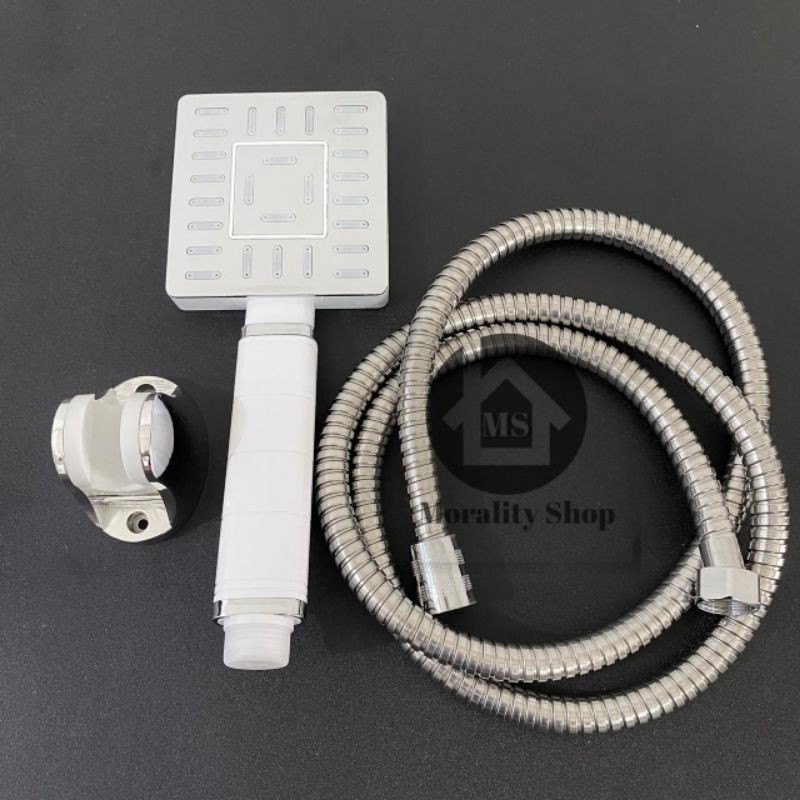 Hand shower Kotak Putih minimalis wz305P- Handshower semprotan E19