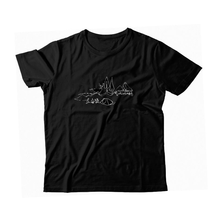 MARKICABS [Camping - Black] Tshirt Season