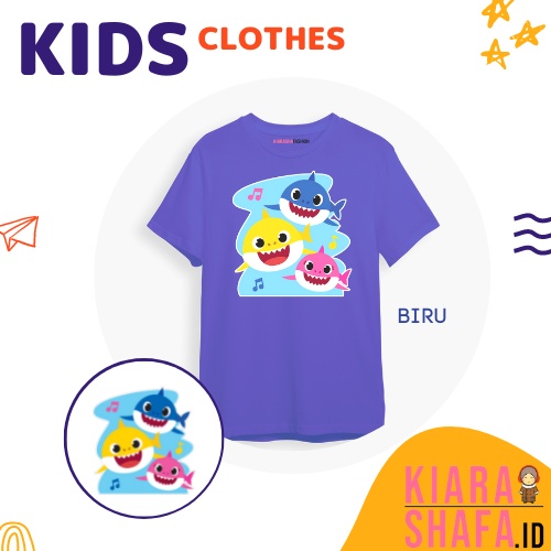 Kiarashafa - Baju Anak / Kaos Anak Baby Shark