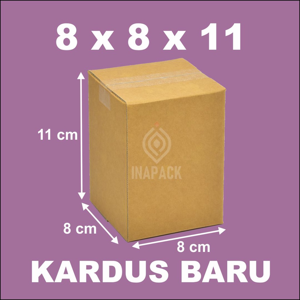 

Kardus Packing Baru 8x8x11 cm. Delivery Box