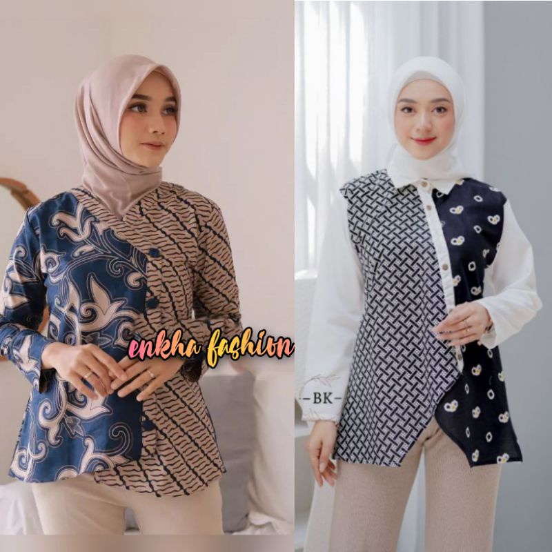 Batik wanita | Baju batik wanita | Blouse batik wanita modern