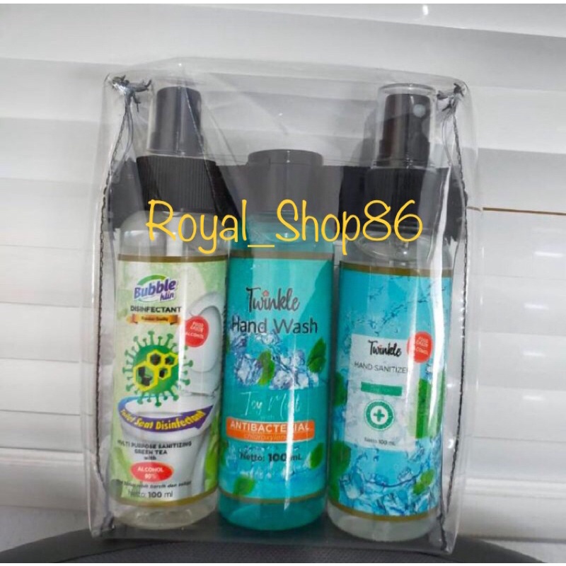 Handsanitizer Handwash Twinkle Disinfektan Bubble Klin Travel Pack 100 ml