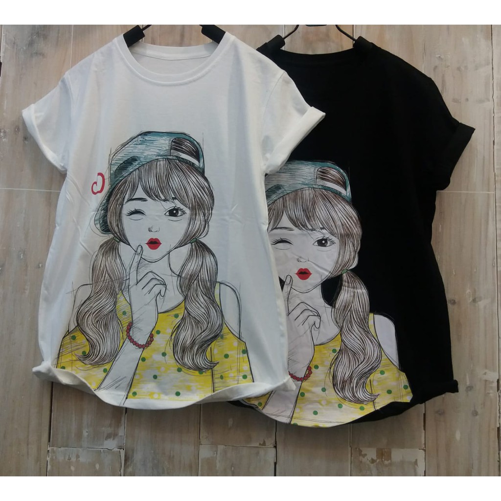 16112 KAOS  OBLONG  CEWEK TSHIRT TUMBLR TEE ATASAN WANITA 