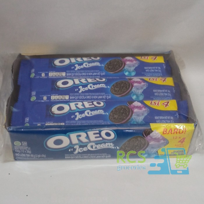 

Biskuit Oreo Rasa Ice Cream - 1 pack isi 12