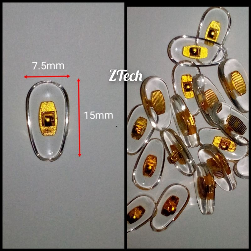 SEPASANG PENYANGGA KACAMATA NOSEPAD PENYANGGA HIDUNG KACAMATA SILIKON GOLD