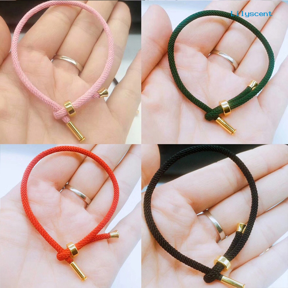 Gelang Tali Kepang Bahan Titanium Steel Ukuran 3mm Untuk Unisex