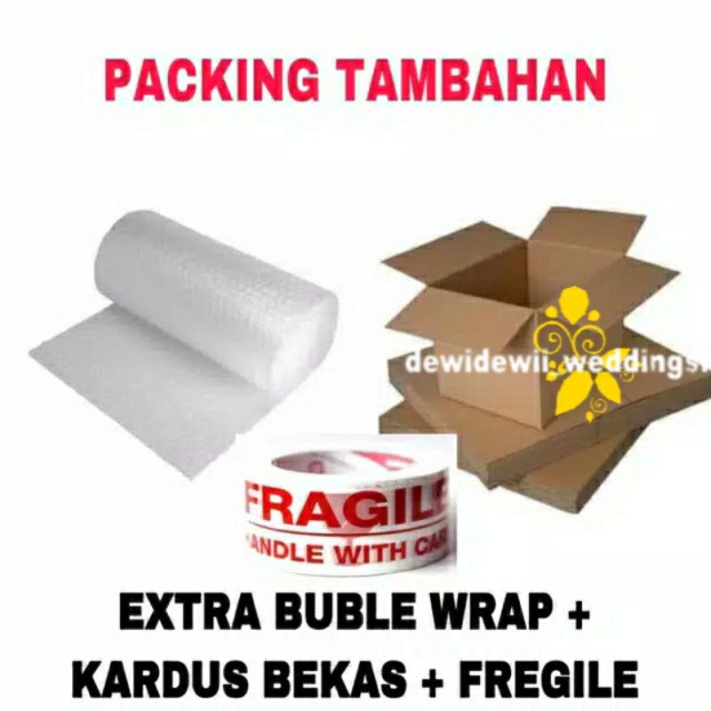 EXTRA BUBBLE WRAP + KARDUS