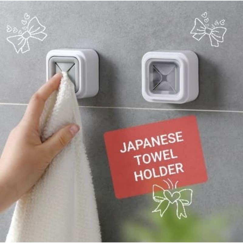 Japanese Towel Holder Gantungan Lap Tangan Handuk Serbet Model Jepang - Putih
