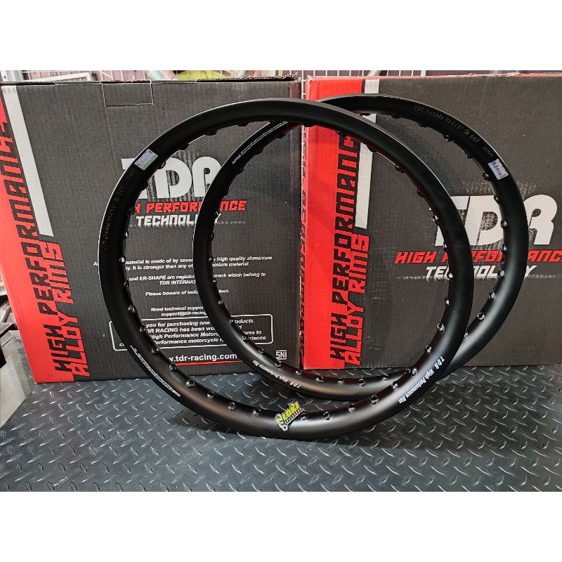 Velg TDR Comet 17 140 u shape setengah lingkaran Silver Hitam