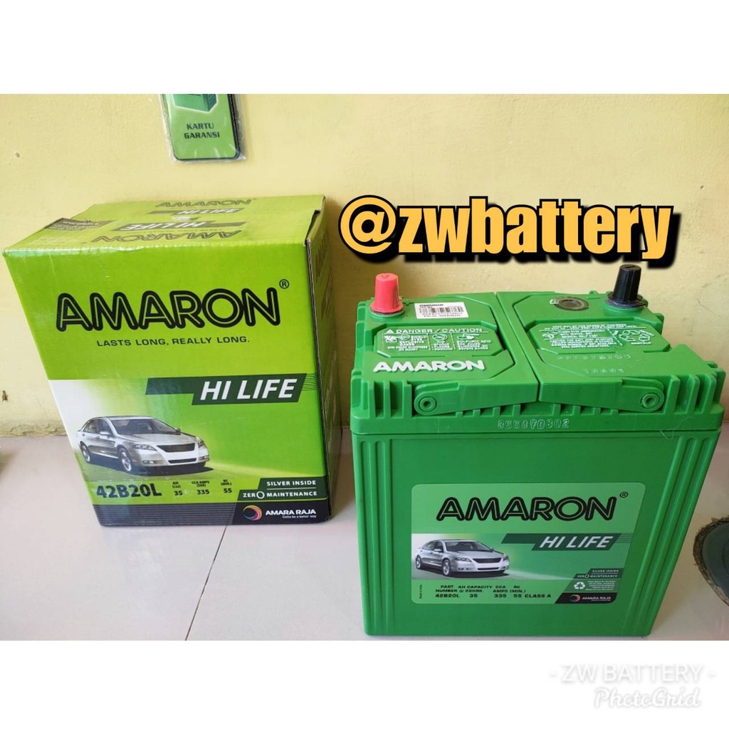 Jual AKI MOBIL AGYA, SIGRA, MOBILIO, AYLA, CAYLA NS40ZL AMARON HILIFE
