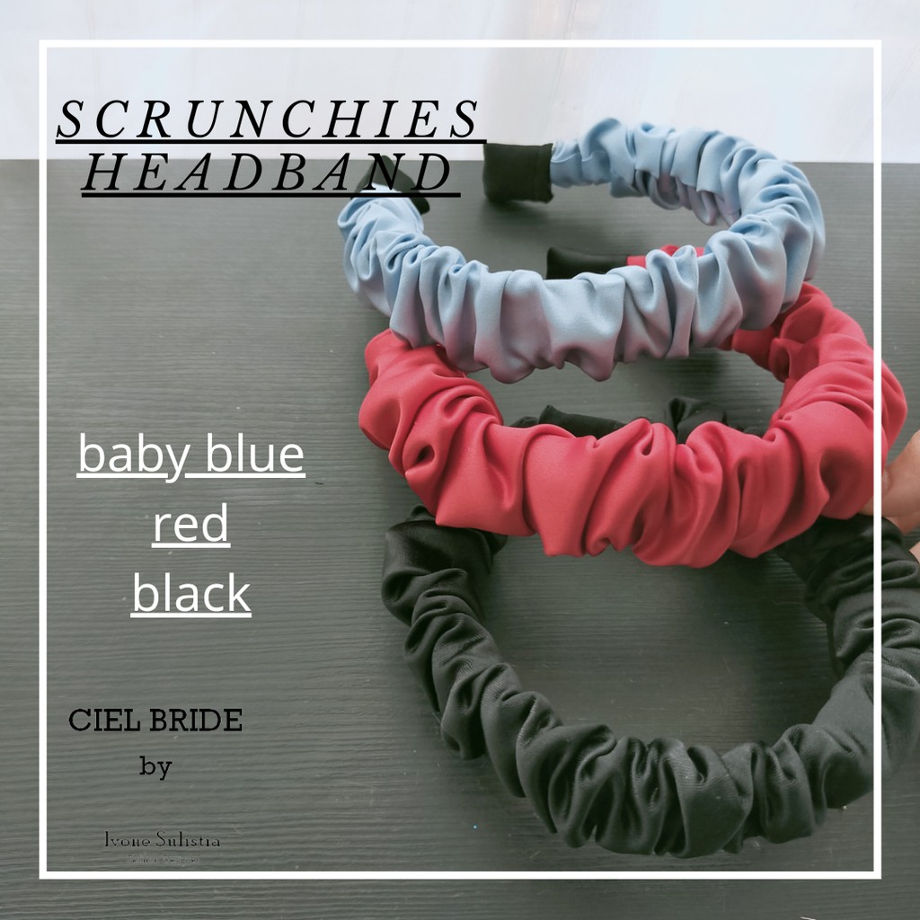 bando scrunchies scrunchy satin handmade