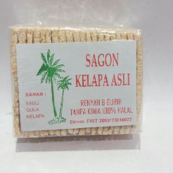 

Kue Sagon Kelapa Asli 225g / Kue Sagon Kelapa Jadul 225g