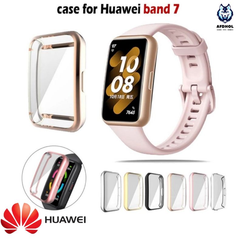 BUMPER TPU CASE HUAWEI BAND 7 SOFT SILICONE SILIKON SHELL CASING COVER BODY SCREEN PELINDUNG ANTI GORES LAYAR HUAWEI BAND 7 6 PRO PROTECTOR FULL BODY SCREEN SCREEN GUARD LCD HUAWEI BAND 7 6 PRO SOFT SILICON