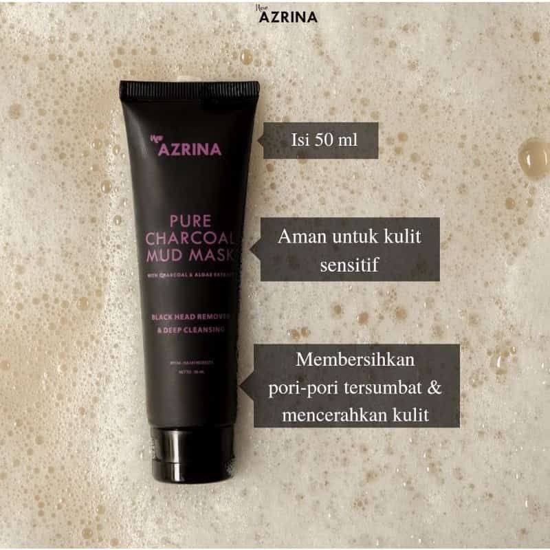 Jual Azrina Pure Charcoal Mud Mask 50ml Shopee Indonesia
