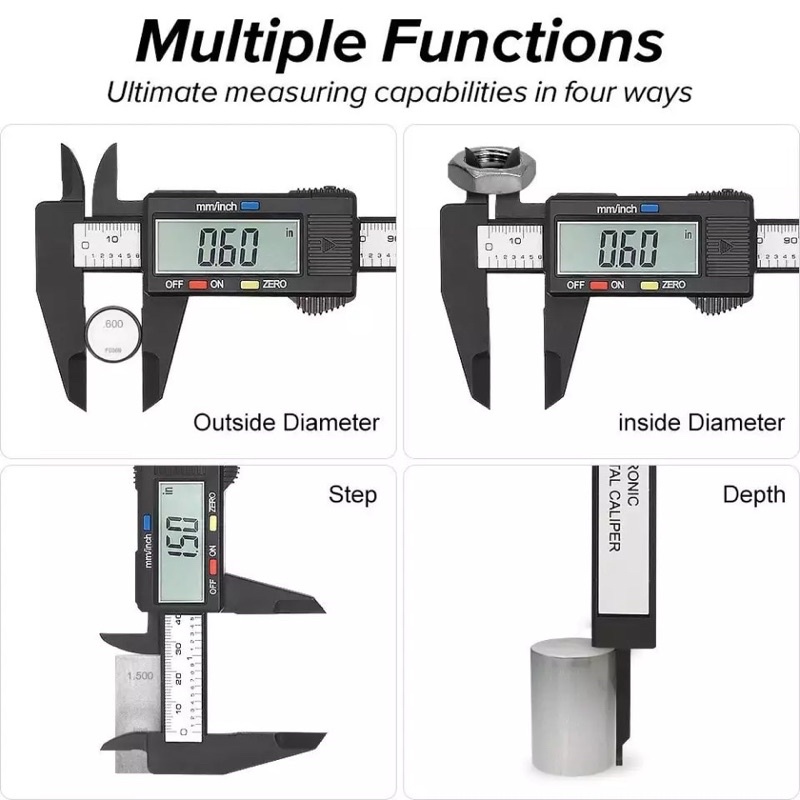 Jangka Sorong Sketmat Sigmat Digital Vernier Caliper Murah Carbon