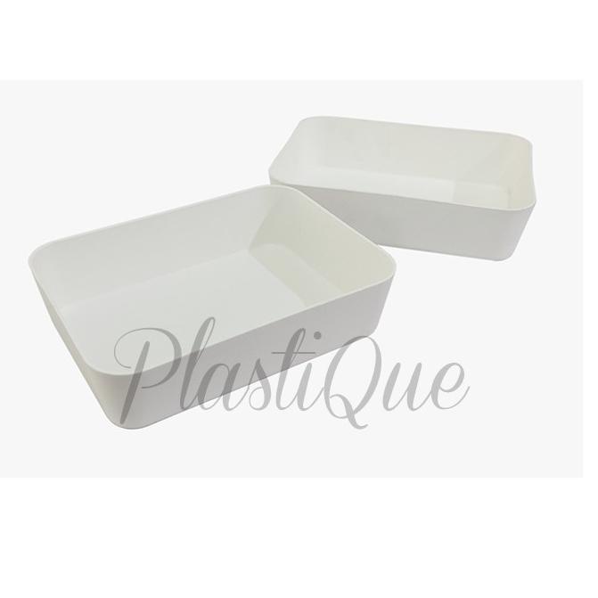 Paling Laris,, Display Tray M Putih/ Nampan Plastik/ Organizer tray/ Montessori Tray