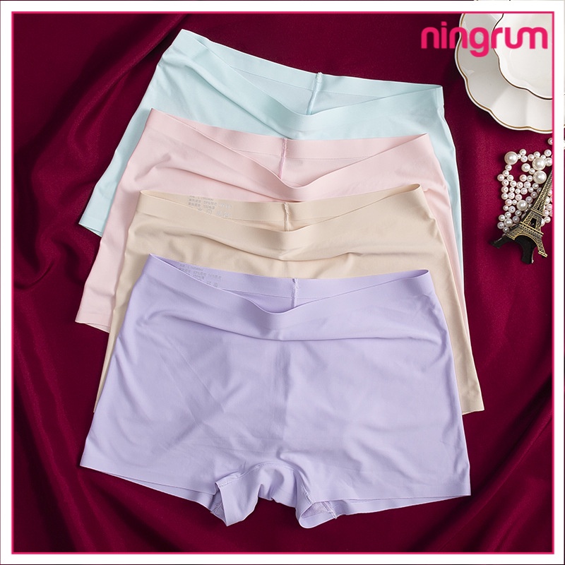 Ningrum celana pendek celana dalam legging seamless boxer wanita - 3056