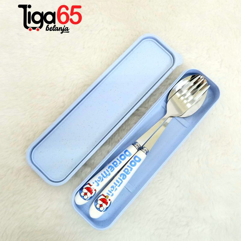 Alat Makan / Sendok Garpu Set / Stainless Steel / Sendok Garpu Portable / Sendok Garpu 6020