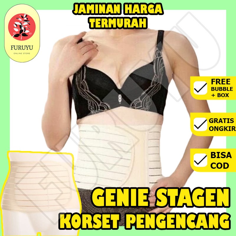 Stagen Korset Corset Wanita Pelangsing Pengecil Perut Buncit Pasca Melahirkan Maternity Hamil Gurita