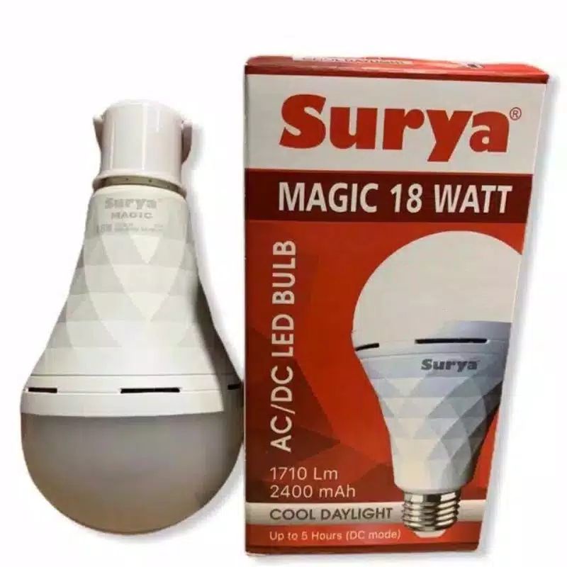 Lampu Emergency Bolam Surya Magic 9 Watt / 12 Watt / 18 Watt Murah Bagus