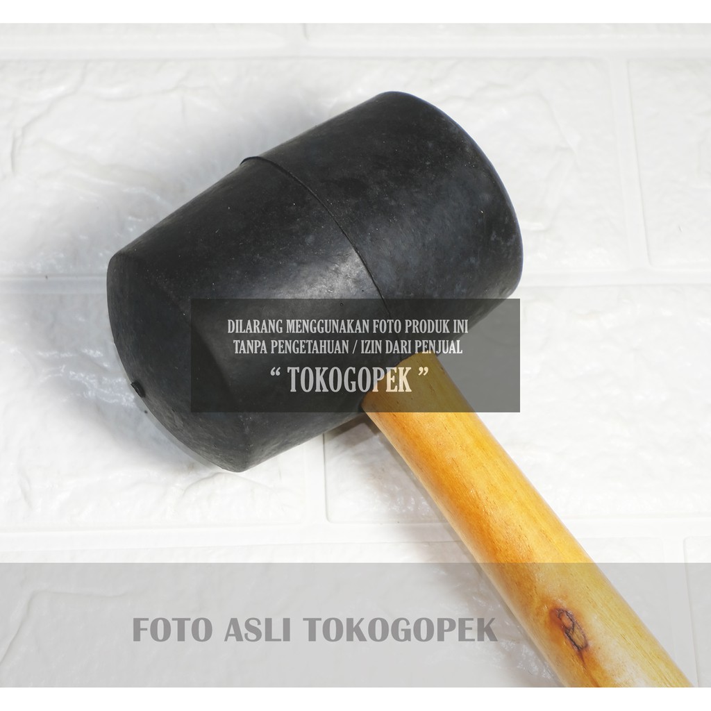 PALU KARET GAGANG KAYU 24oz - PALU KERAMIK JUMBO 24 oz