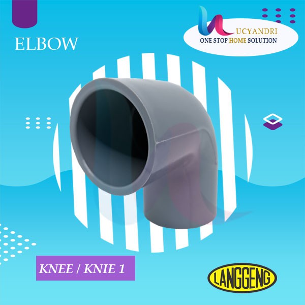 Keni 1&quot; Langgeng Sambungan L Pipa Pvc Knie Knee Elbow PREMIUM QUALITY