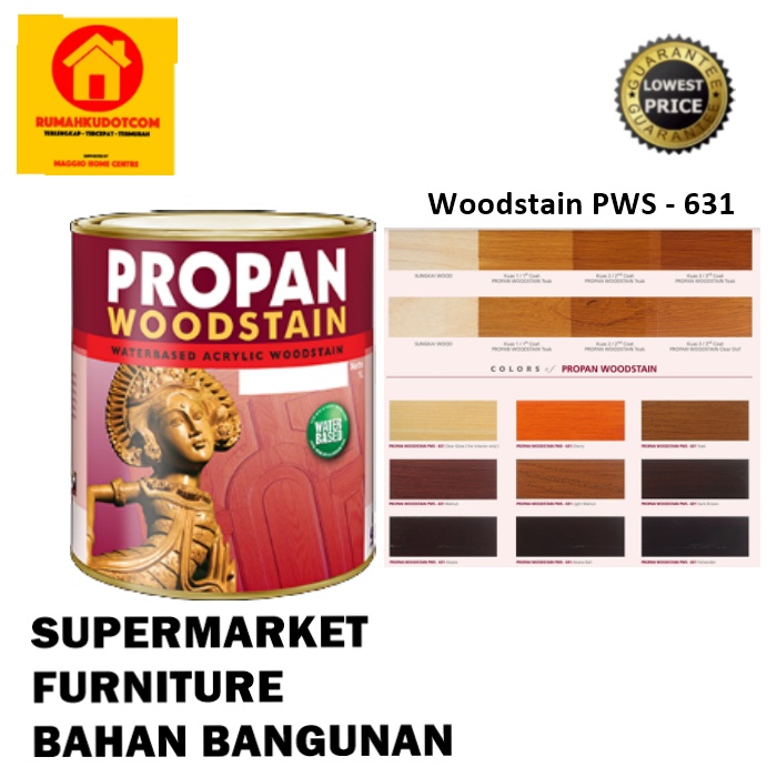 Jual Cat Kayu Interior Plitur Kayu Dempul Kayu Woodstain Pws 631 Propan Shopee Indonesia 6077