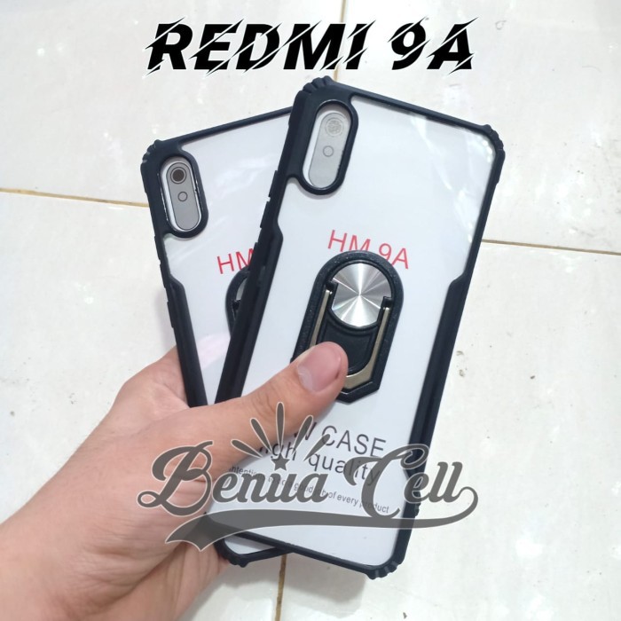 CASE REDMI 9A - CASE ARMOR SHOCKPROOF + RING XIAOMI REDMI 9A - BC