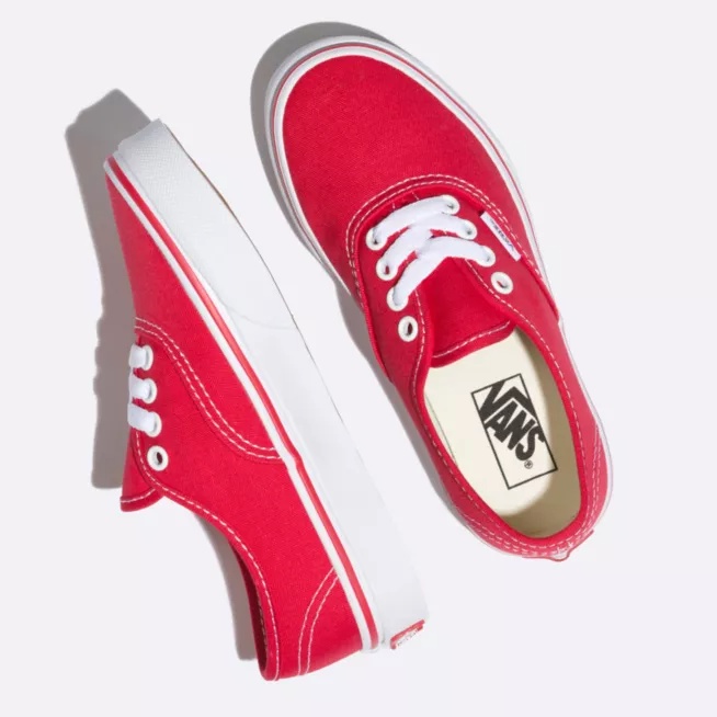 NEW Sepatu Sneakers Sepatu Vans Authentic Anak Pria Wanita Red